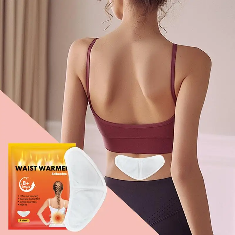 Adhesive Heat Patches Self-Heating Waist Warmer 10X Portable Neck and Shoulder Heating Pads Discomfort Relief Patches for Waist