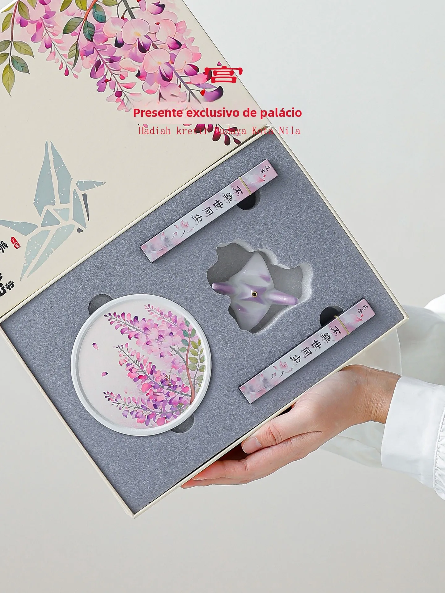 coffret-cadeau-creatif-porte-encens-grue-en-ceramique-–-ideal-pour-anniversaire-de-filles-meilleure-amie-demoiselle-d'honneur-souvenir-de-mariage