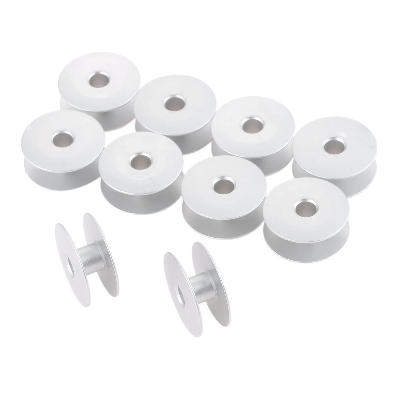 10Pcs 25mm Aluminum 6-5 Large Synchronous Sewing Machines Bobbin Synchronization Car Bobbin Industrial Sewing Machine Parts