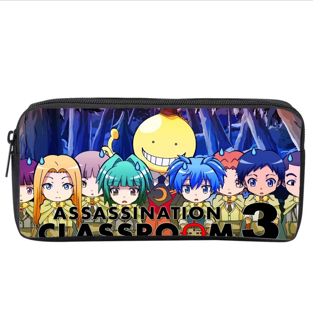 

Anime Assassination Classroom Student Pencil Case Boys Girls Teenager Zipper Cartoon Pencil Bag Women Girls Makeup Bag