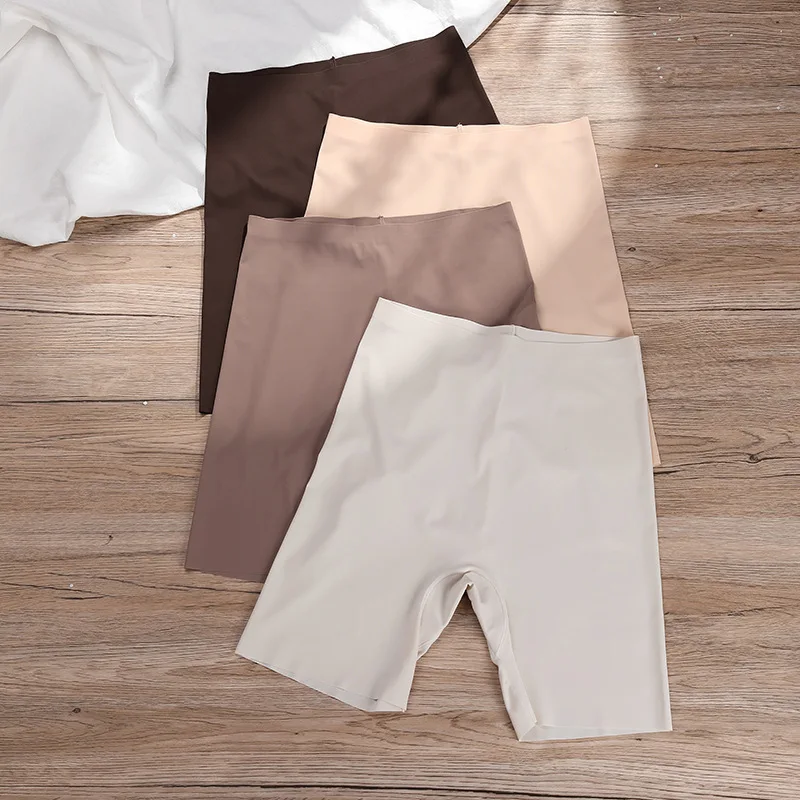 النساء عالية الخصر سلس سلامة السراويل القطن الحرير الجليد المضادة للانزلاق اللياقة البدنية التدريب Sweatpants اليوغا السراويل