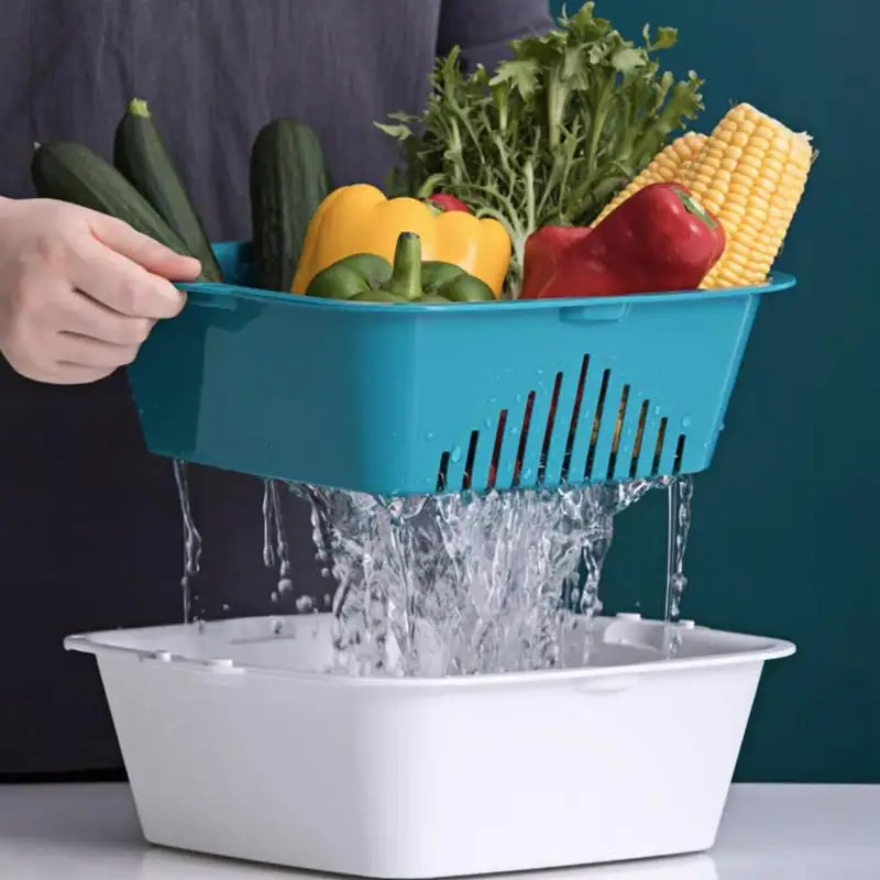 CHAHUA Double Layer Drainage Basket - Large, Small and Medium Sizes for Ultimate Convenience and OrganizationIntroducing the CH