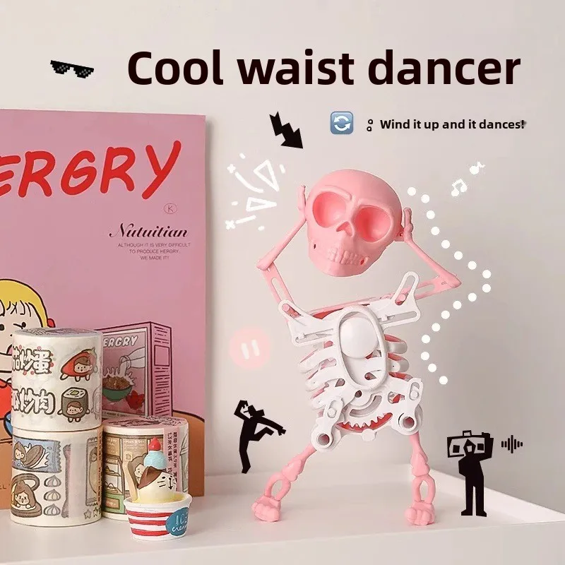 

1 Fun Ornament Gifts for Girls To Give Boys Bizarre Gadgets Abstract Toys 3D-Printed Dancing Skeleton: Fun Stress Relief