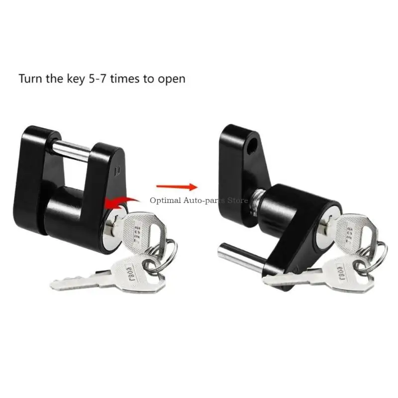 

Secure Locking Mechanism 1/4 Trailer Clip Metal Mixture Build Black Dull Impermeable Plan