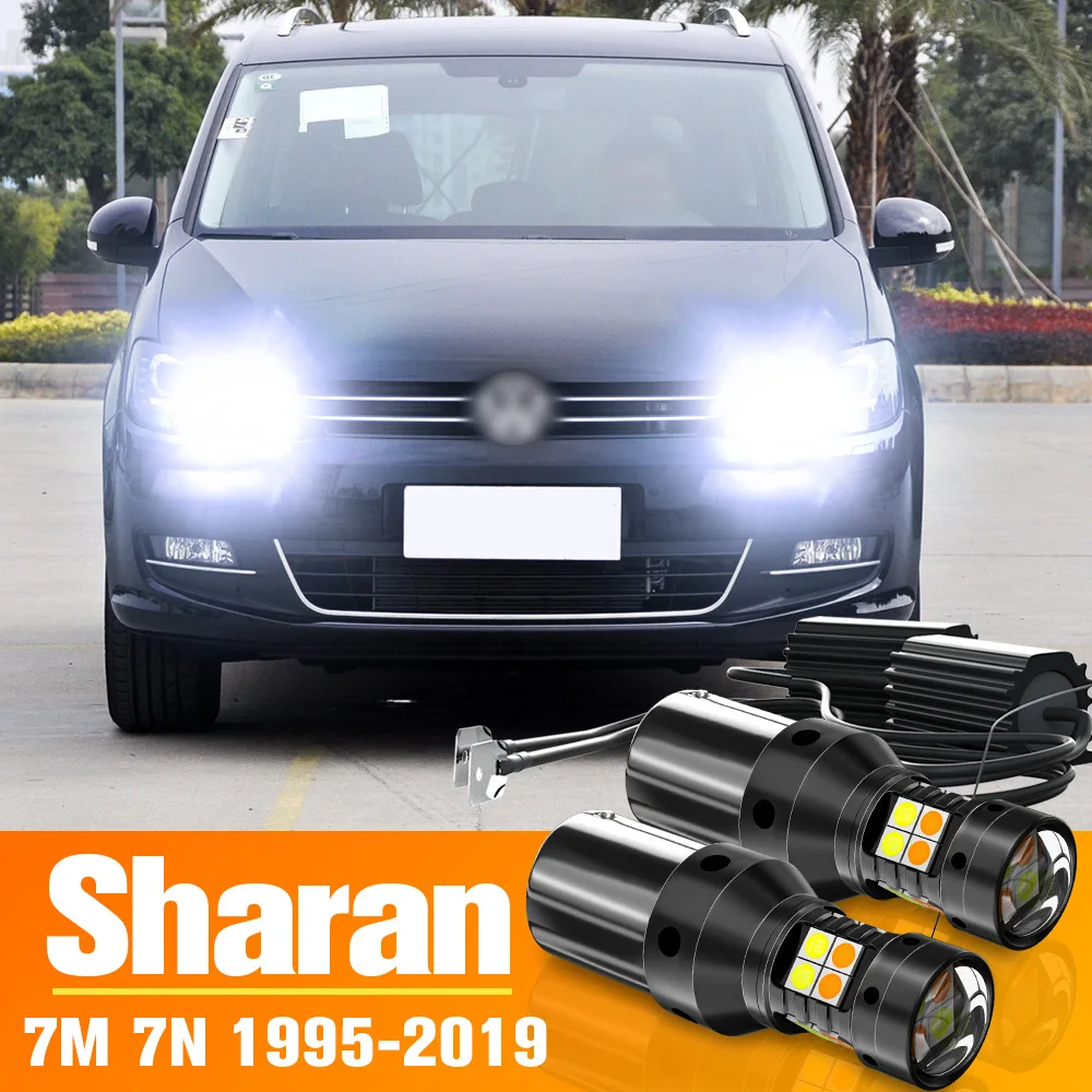 

2x Dual Mode LED Turn Signal+Daytime Running Light DRL Accessories For VW Sharan 7M 7N 1995-2019 22009 2010 2011 2012 2013 2014