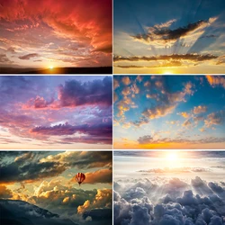 Sky Colorful Cloud Sunset Nature Scenery Portrait Photocall Backdrop Props Photo Studio Shoot Photography Background