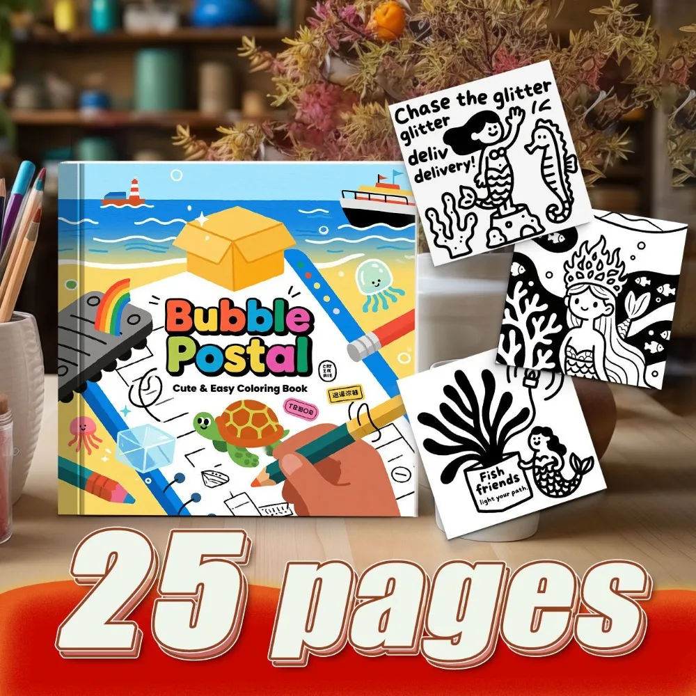 Adult Cartoon Stress Relief Coloring Book Healing Series Hand Account DIY Dream Scenes High Quality Thick Paper
