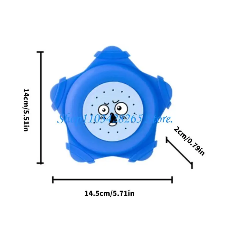 Duurzaam Silicone Splash Flying Disc Squeeze Throwing Water Feature voor kinderen spelen Heldere niet-vervagende kleuren G2TE