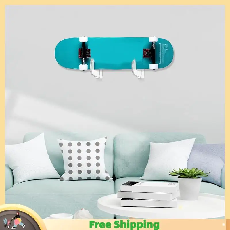 

X08A Стойка для скейтборда, держатель для сноуборда, настенная стойка, вешалка, настенный кронштейн для скейтборда, черный, простой в использовании