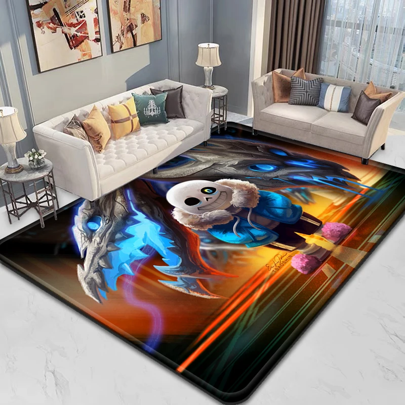 Game Undertale Human Skeleton Carpet, Kitchen Rug, Doormat, Bedroom Floor Decoration, Living Room, Bathroom, Anti-slip