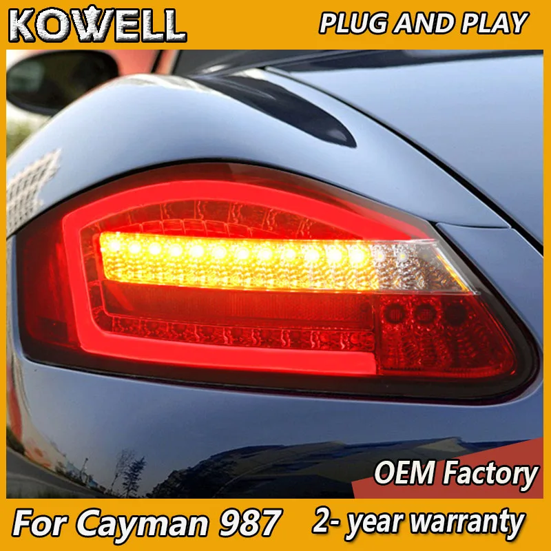 

Car Styling for Porsche Cayman Tail Light 2013-2019 Cayman 987 Tail Light LED Rear Lights Fog Brake Dynamic Turn Signal