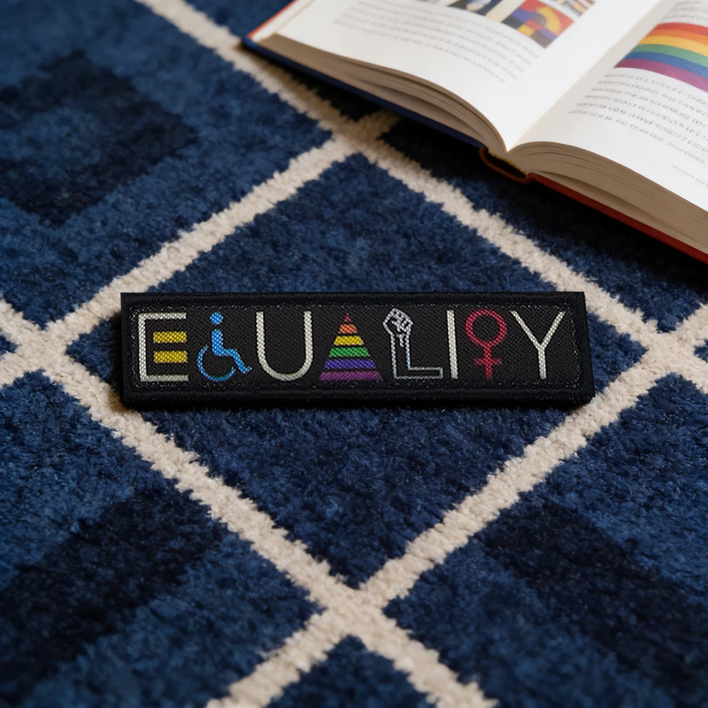 Social Justice Slogan Printing Patch Creative 