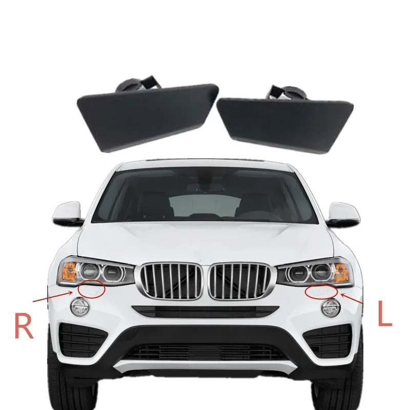 

For BMW X4 F26 Left Right Headlight Washer Spray Nozzle Cover Jet Hid Lid Cap 2014 2015 2016 2017 2018 2PCS