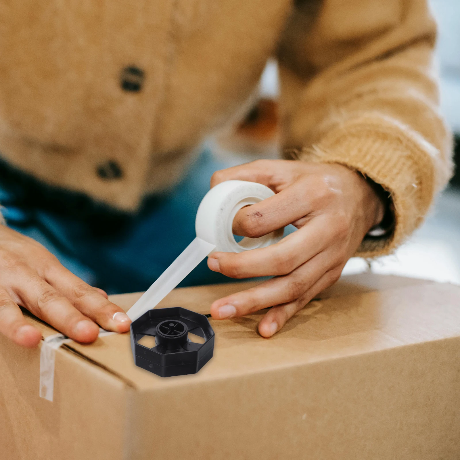 

3Sets Desktop Tape Dispenser Rolling Core Smooth Adhesive Tape Holder Replacement Part for Office Organizer Accessories