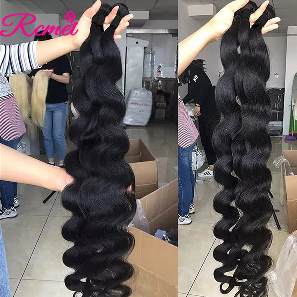 Body Wave Brazilian Hair Weave Bundles 10A 1/3/4 Bundles Deals Body Wave Human Hair Bundles For Women Raw Hair Extension