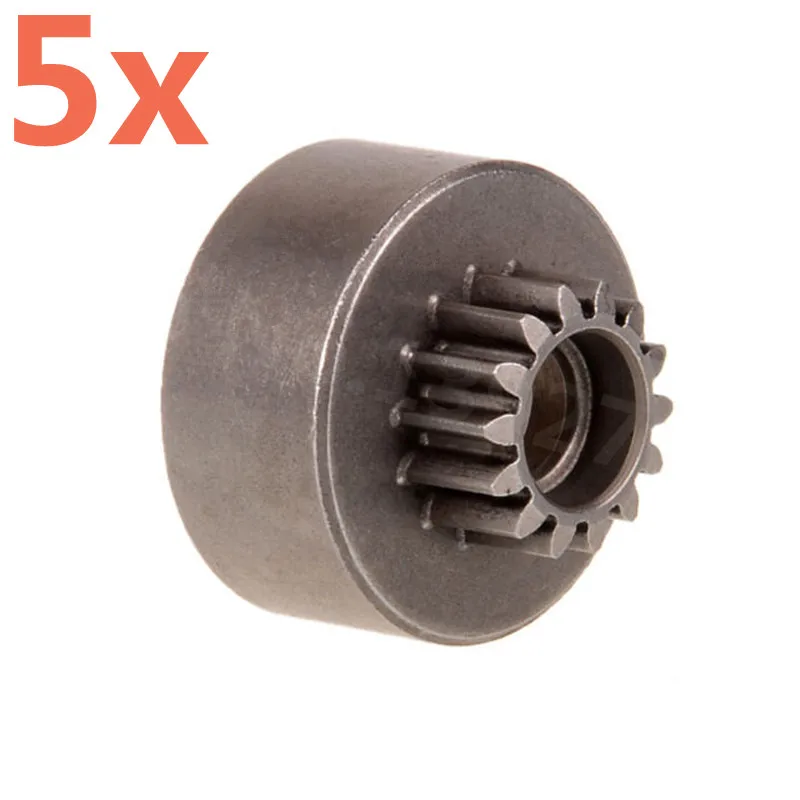 5 Pieces RC Spare Parts 11194 14T Clutch Bell Single Gear HSP For 1/8 R/C Model Car 94763 Truck