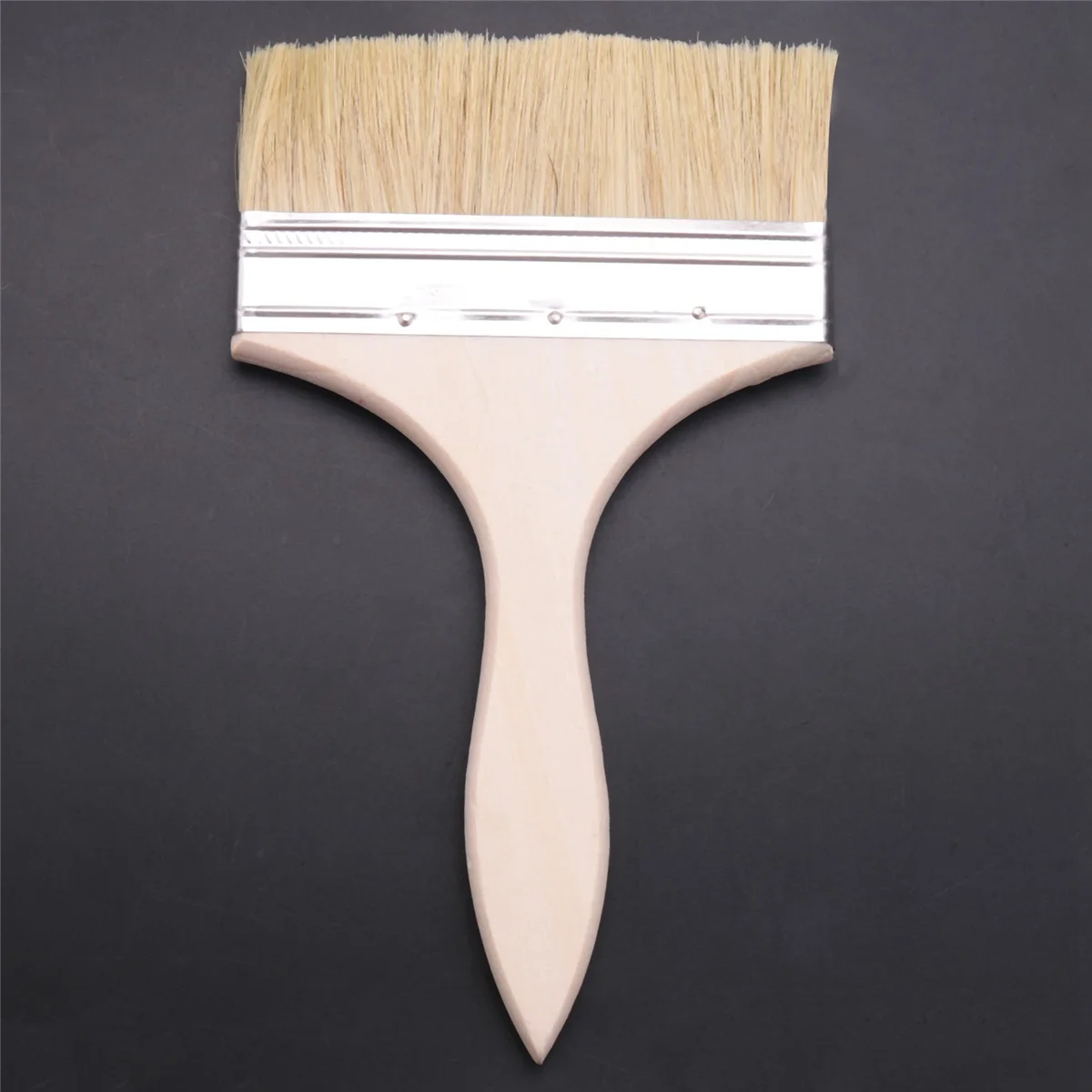 220 x 135mm Wide Bristle Hair Wooden Handle Paint Brush Wall Painting Tool