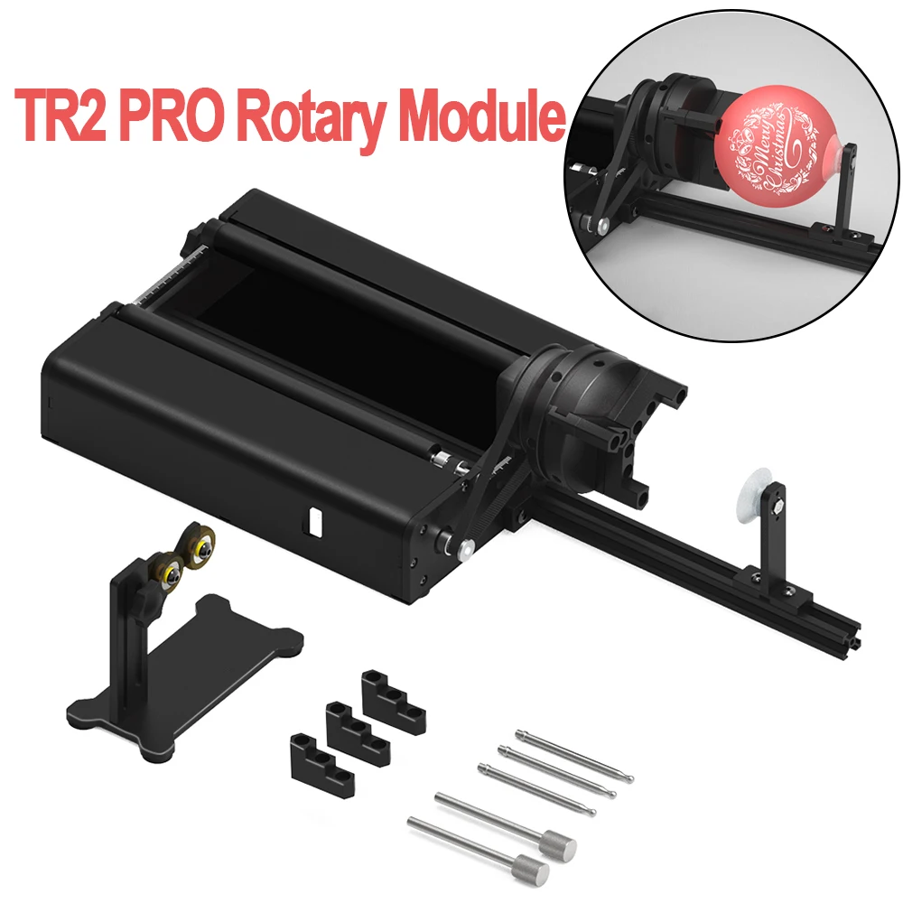 

Twotrees TR2 PRO Rotary Module Laser Engraving Machine Y-axis Rotary Roller Engraving Module for Carving Cylindrical Object Ring