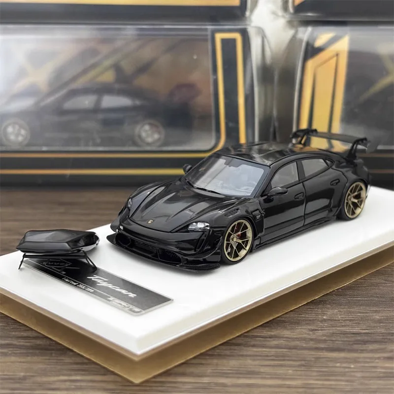 Original 1:64 Scale Taycan Modified Simulation Resin Car Model Static Display Collectible Toy Gift Souvenir Decoration