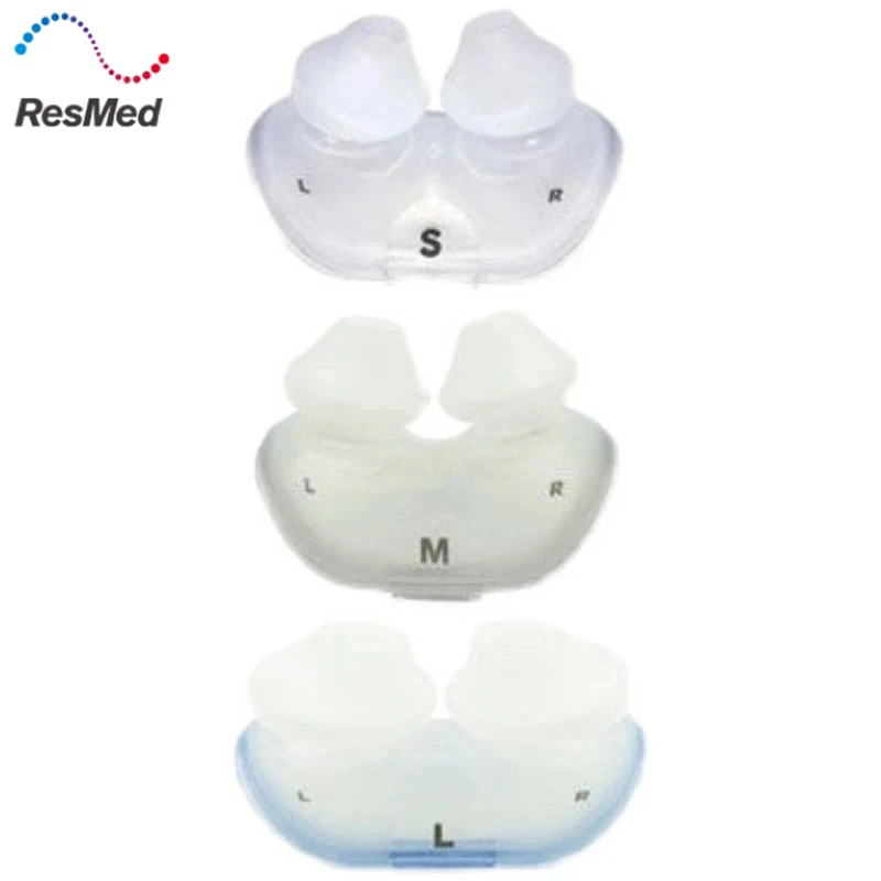 Silica Cushion for ResMed AirFit P10 Nasal Pillows ResMed S9/S10 Ventilator Nasal Pillow Size S/M/L Anti Snore Sleep Apnea