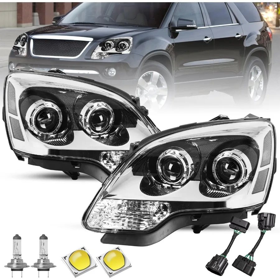 

Галогенная фара в сборе, подходит для GMC Acadia 20072012 года, двойной проектор, 4 двери, седан, OE Style, заводская замена фары с Wi-Fi