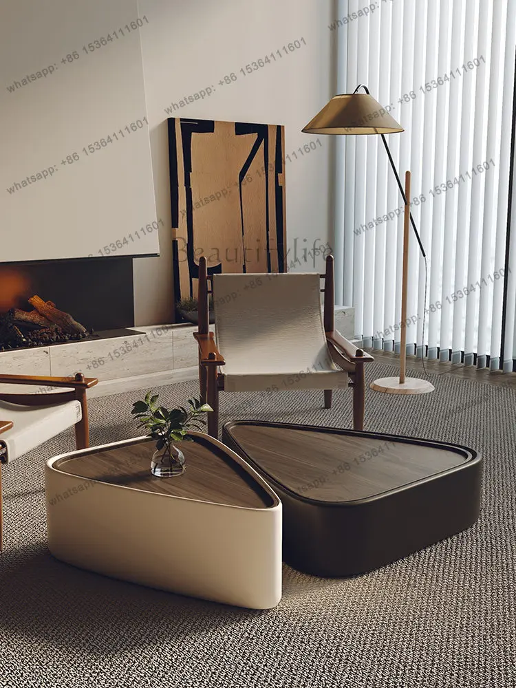 Coffee table small apartment, personalized creative size combination, light luxury, high-end sense, storage