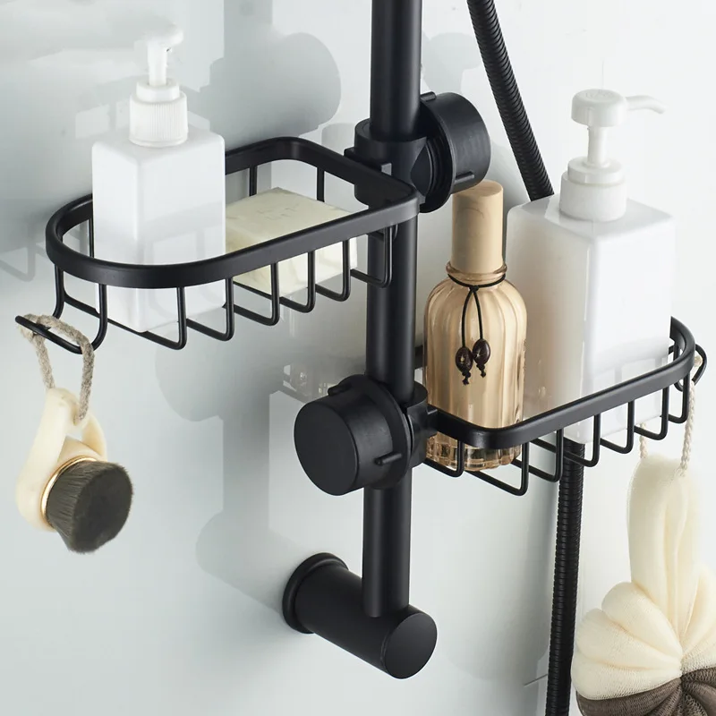 Kitchen Sink Drain Rack Sponge Storage Basket Faucet Holder Space Aluminum Soap Drainer Shelf Organizer Bathroom Accessories