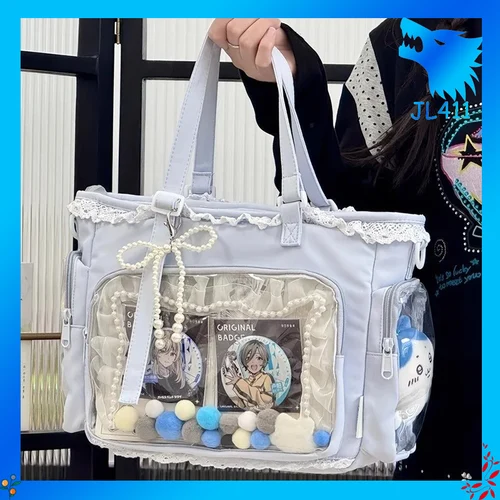 Chica de Ballet grande apetito Itabag japonés de dos dimensiones bolso de un solo hombro tipo bandolera regalo para amigos bolso de mujer