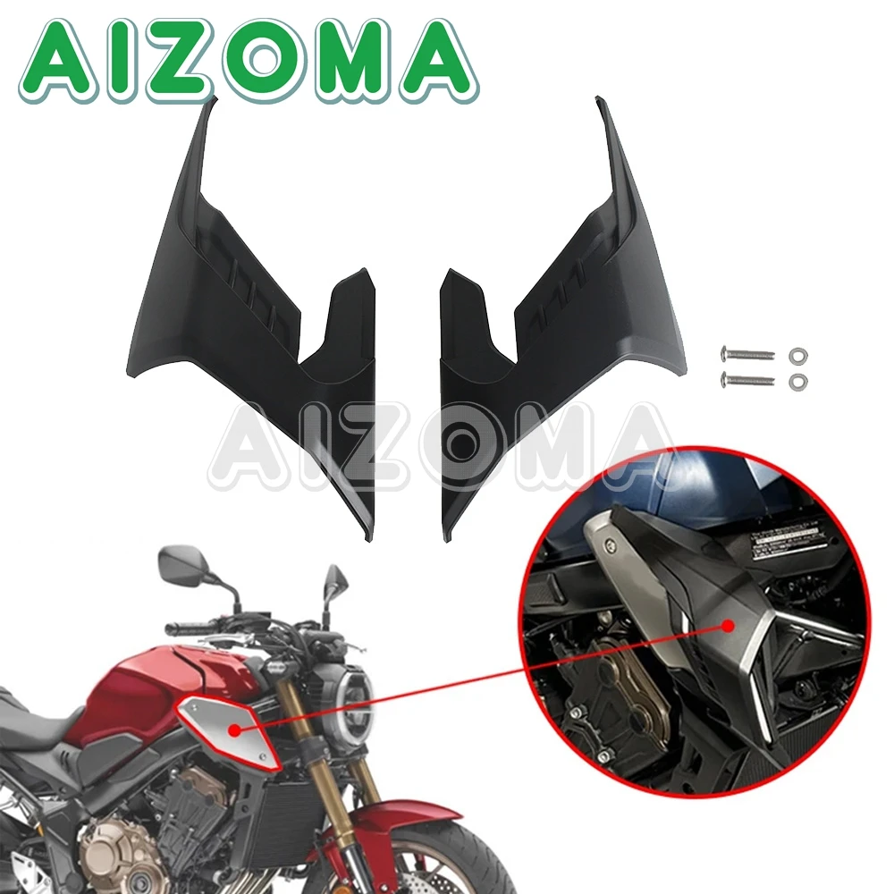 

For Honda CB650R CB650 R CB 650R CB 650 R 2018 2019 2020 2021 2022 2023 2024 Motorcycle Winglets Side Fin Trim Cover Plastic
