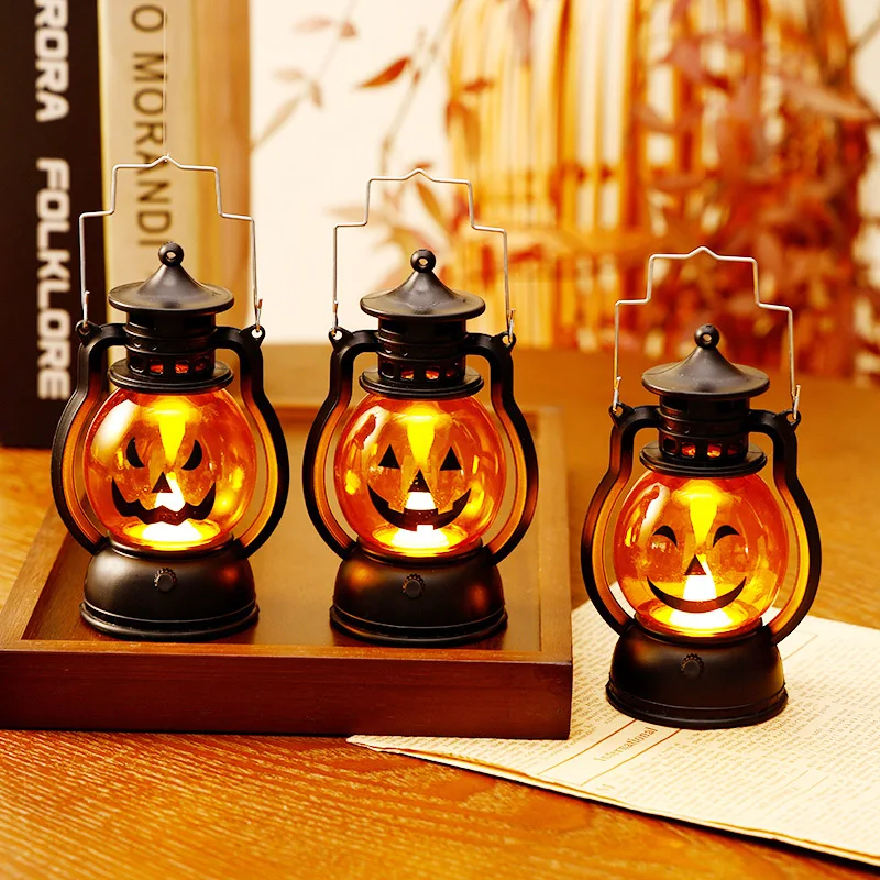

Halloween Pumpkin Night Light - Portable Glowing Jack-o-Lantern for Party Decor, Kids Room & Spooky Gift