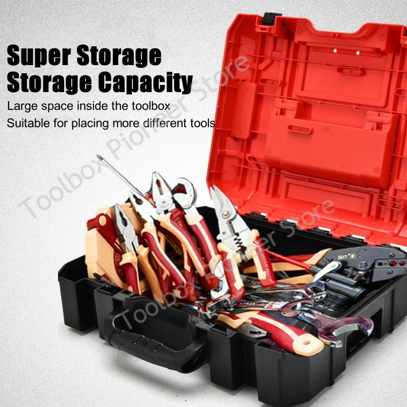 Large Empty Tool Box Set Stackable Piece Box Toolbox For Mechanics Plastic Tool Organizer Suitcase Tools Storage Box