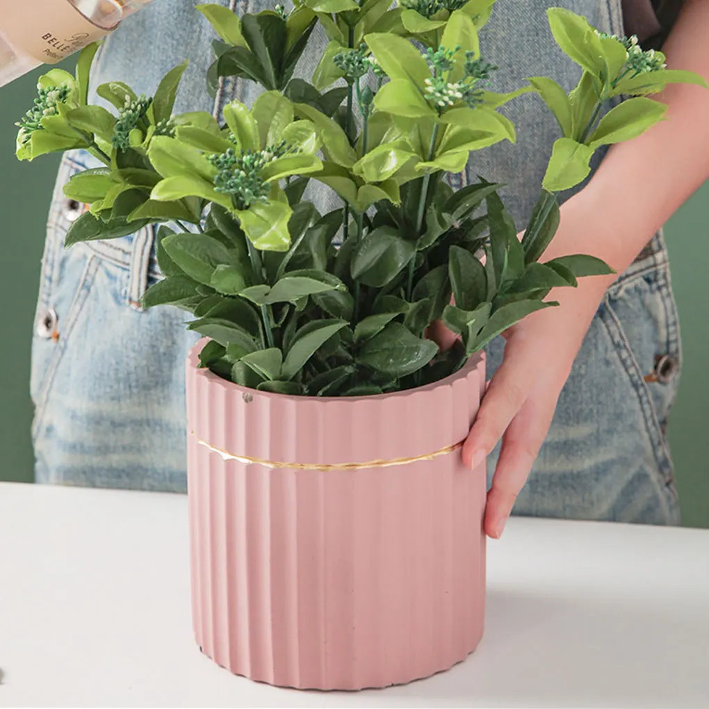 Ceramics Durable Succulent Plants Pot Garden S Beauty With Materials Various Colors And Sizes pink 14CM*14CM