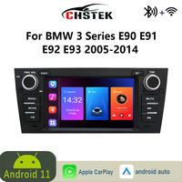 CHSTEK Car Radio Carplay Android Auto For BMW 3 Series E90 E91 E92 E93 2005-2014 Multimedia Navigation Player Bluetooth WIFI GPS