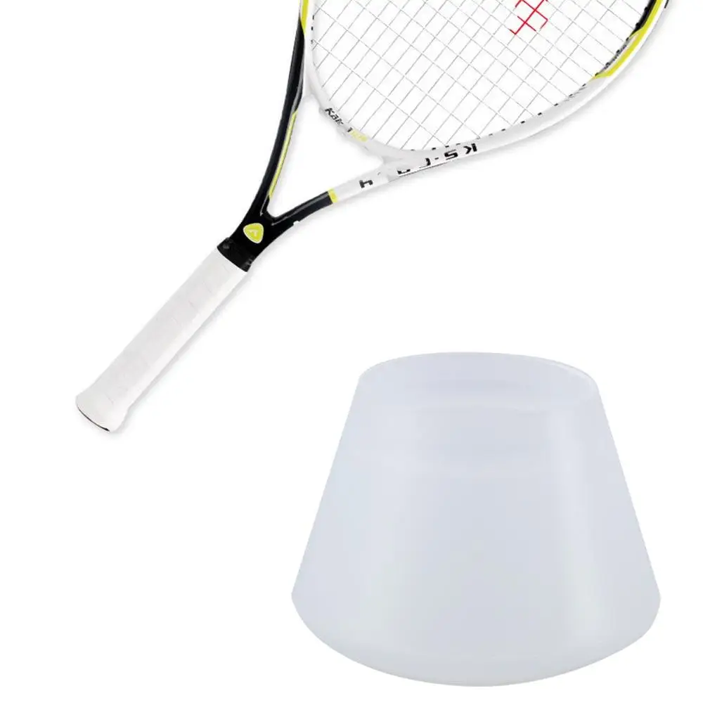 

Racket Grip Ring Transparent White Silicone Shockproof Tennis Racket Cover Handle End Cap Racket Power Cap Tennis Energy Sleeve