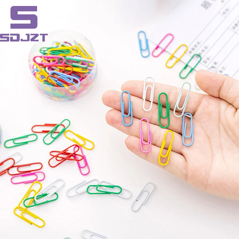 10/20/50pcs /bag Mini Color Clip Bookmark Notebook Binder Clip Office Accessories Paper Clips Patchwork Clip Office Supplies