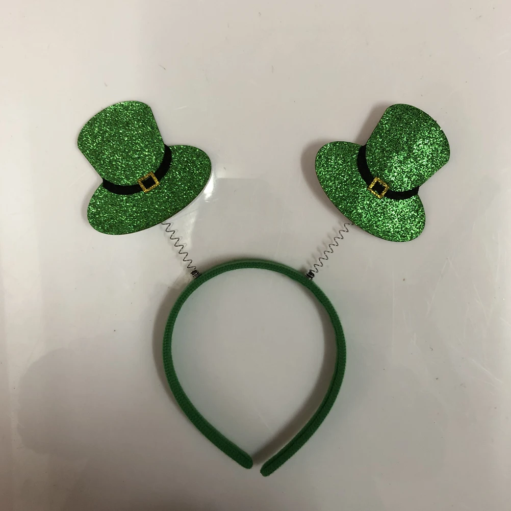

6 Pcs Headband Green Shamrock St Patrick Headband Headdress Festive Hair Accessory St Patrick Headwear Hairstyling Tool