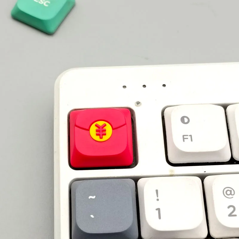 

Red Envelope Theme Keycaps Resin Material Cross Short Axis Mechanical Keyboard Creative Personality Keycaps