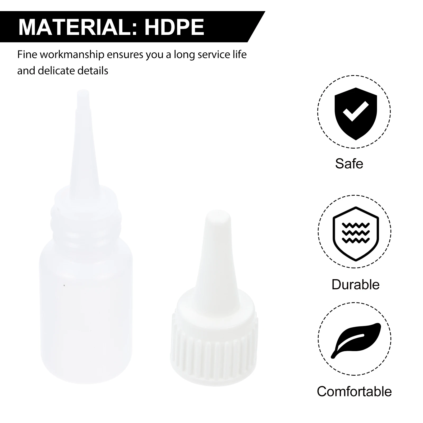 

22pcs Empty Drip 10Ml Portable Glue Bottle Eye Drops Bottles Leakproof Essential Oil Bottles Small Drops Bottle For Medicinal