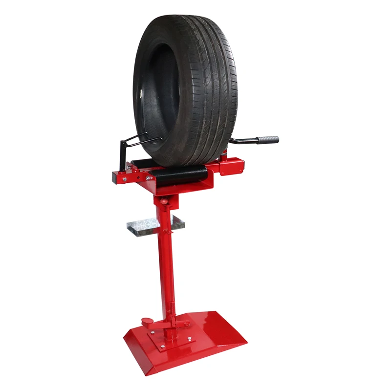 Manual Tire Spreader Portable Tire Changer with Stand Adjustable Tire Spreader Tool for Light Truck and Car Color Send Randomly