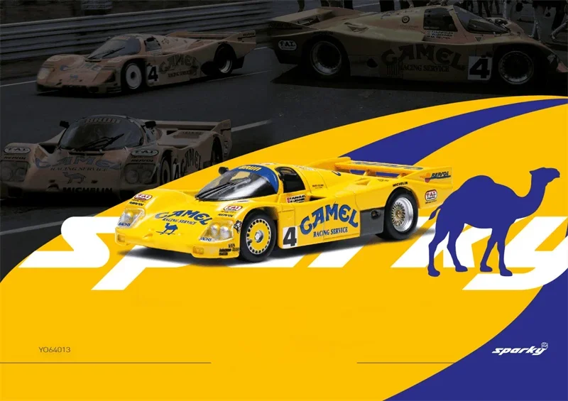 Sparky Tiny Exclusive 1:64 962C Team Camel Brun Motorsport #4 24h Le Mans 1988 Diecast Model Car