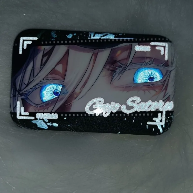 Jujutsu Kaisen insignia Gojo Satoru Anime Pin ojo reflectante DIY mochila estética arte decoración joyería de dibujos animados broche esmaltado