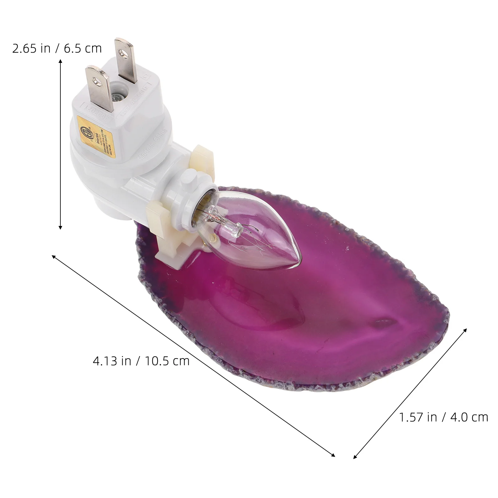 

Agate Night Crystal Lamp Decorative Bedroom Small Slice Glow Moon Decorative Night Lamp Purple Elegant Atmosphere