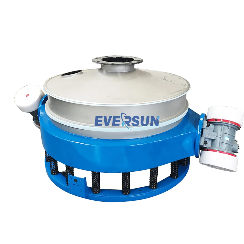 Circular Stainless Steel Vibrating Screen Plastic Granule Powder Liquid Direct Discharge Type Vibrating Screen
