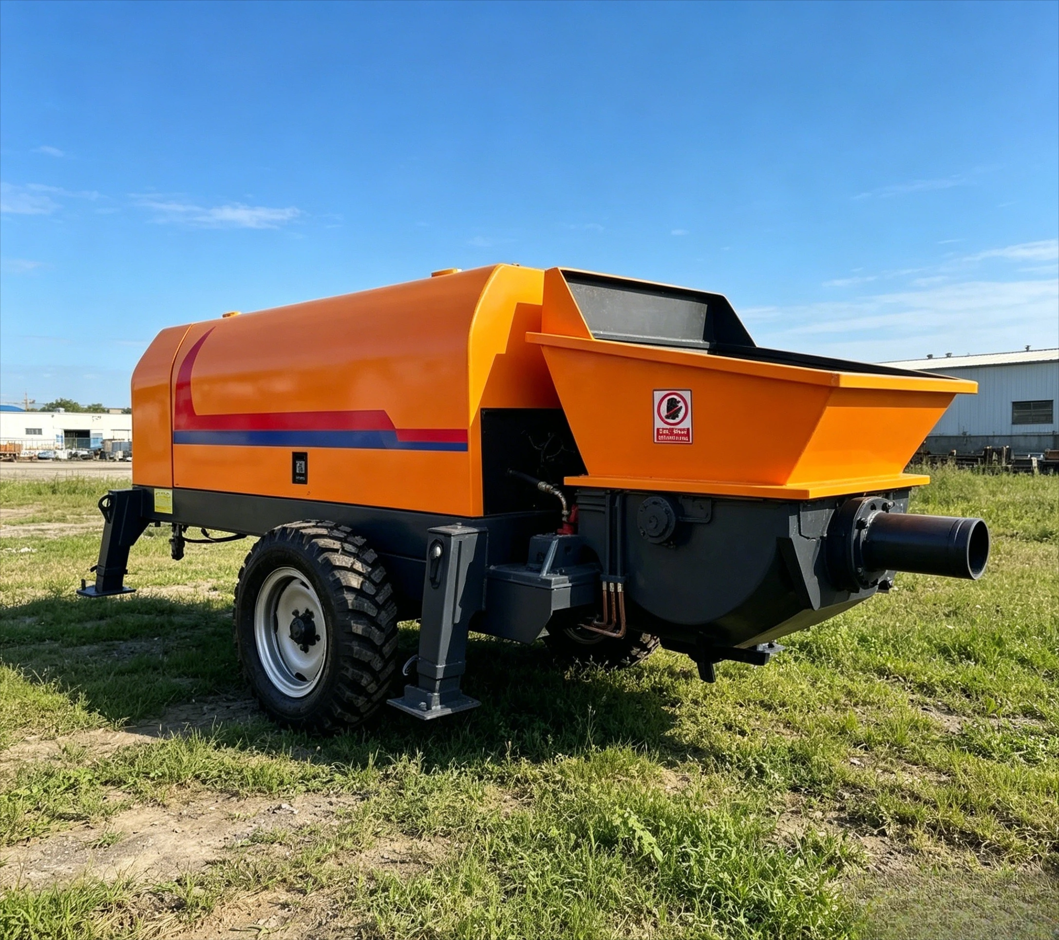 Hot Sell Pumpcrete Machine Pumping High-strength Concrete Pump Machine Diesel Engine Provided Engineering Equipment 4500 500M
