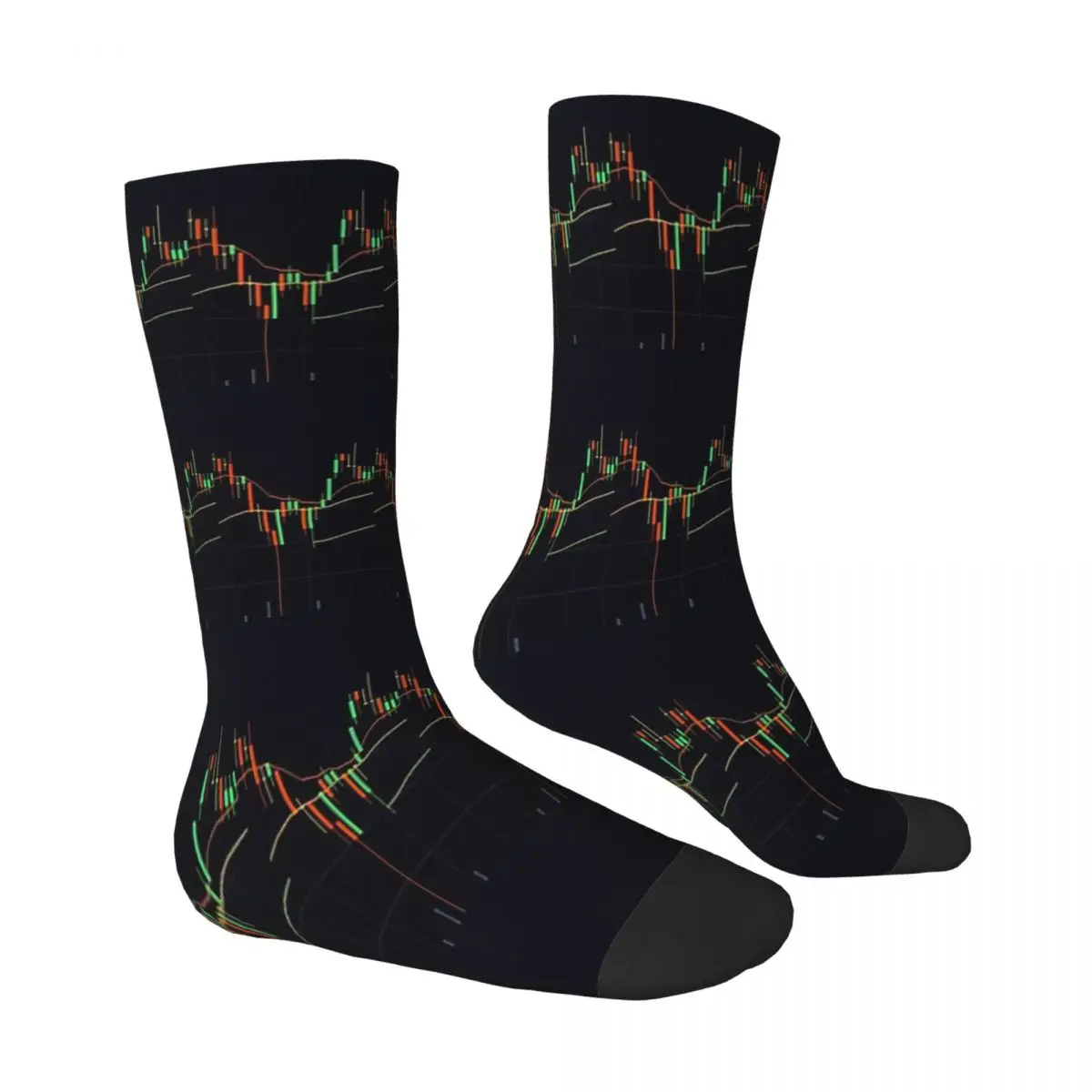 Stock Market Bition Socks Male Mens Women Spring Stockings Hip Hop