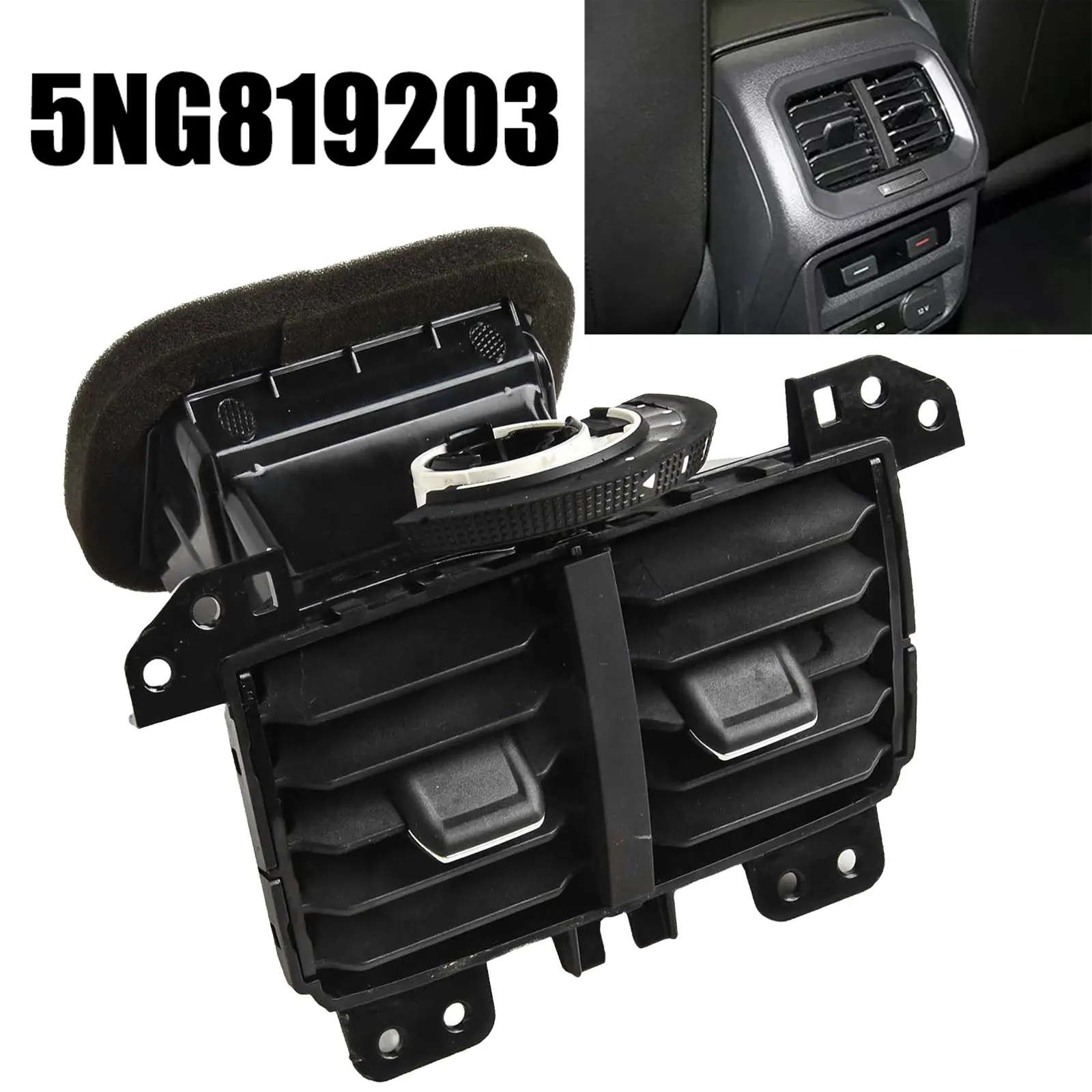 Air Conditioning System Parts Ventilation System Rear Air Vent Black Car AC Vent Perfect Match Brand New Condition