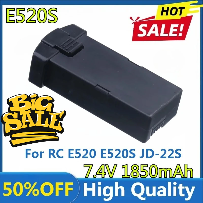 

New High Quality Replaceable 7.4V 1850mAh for RC E520 E520S JD-22S RC Quadcopter Spare Parts 7.4V Drones Battery