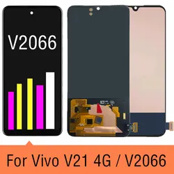 6.44'' TFT LCD For Vivo V21 V2066 V2108 LCD Display Touch Screen Digitizer Assembly Replace For vivo V21 V2050 5G LCD