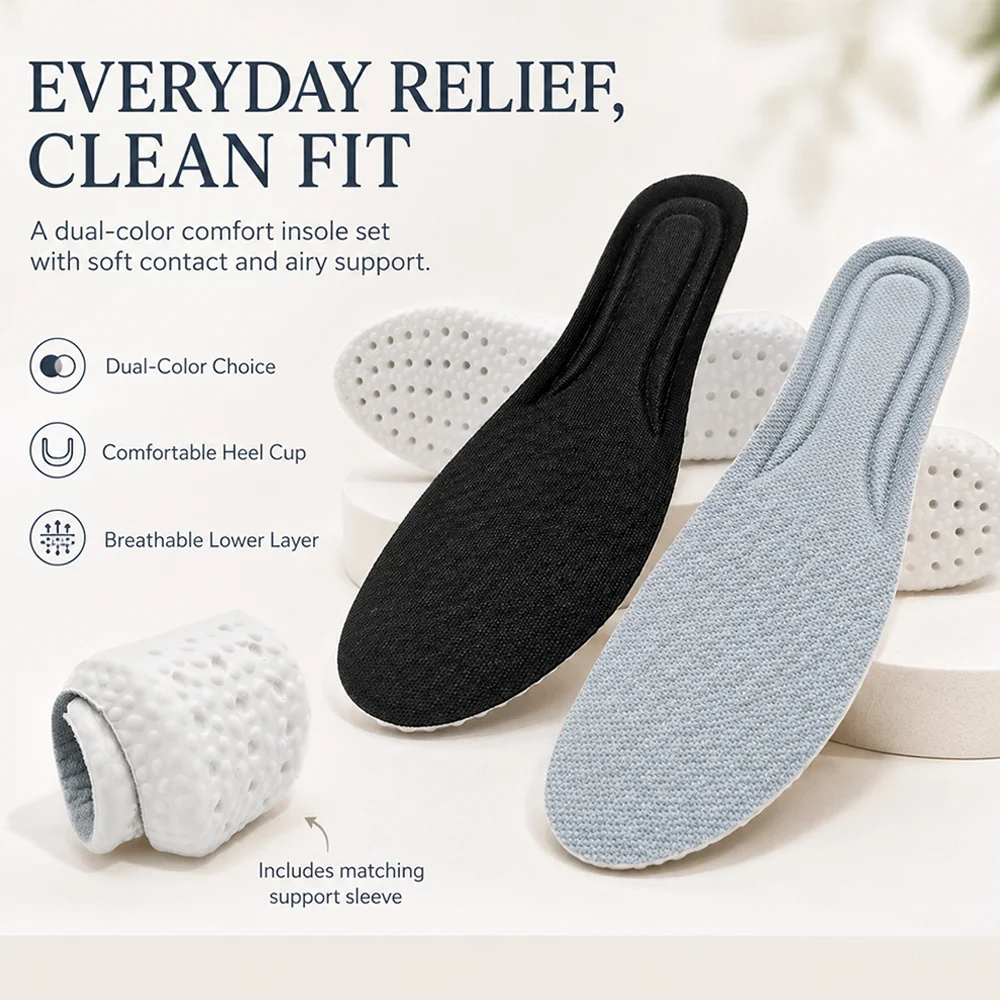 New Sport Shoes Insole Comfortable Plantar Fasciitis Insoles For Feet Man Women Orthopedic Shoe Sole Running Accessories Aid
