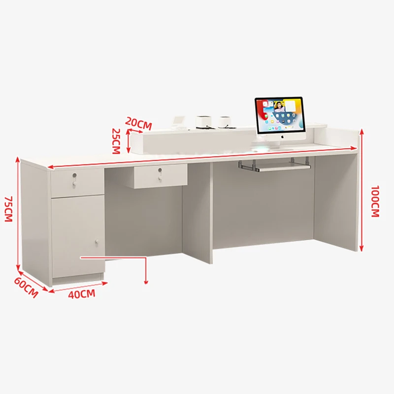 Elegant Luxury Reception Desk Unique Classic Simple Nordic Bar Counter Custom Decor Escritorios De Oficina Office Furniture